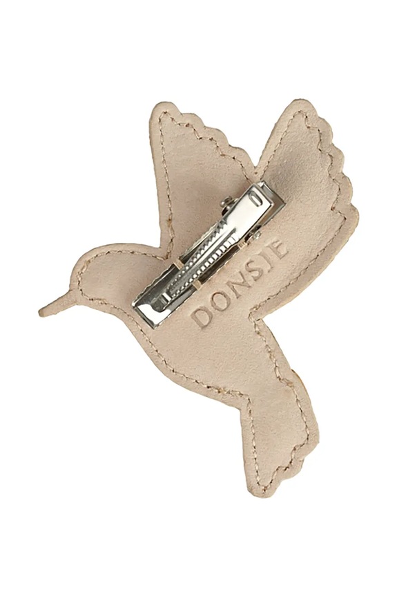Dziewczynka Donsje spinka do włosów dziecięca Zaza Sky Hairclip Hummingbird 6003015 beżowy