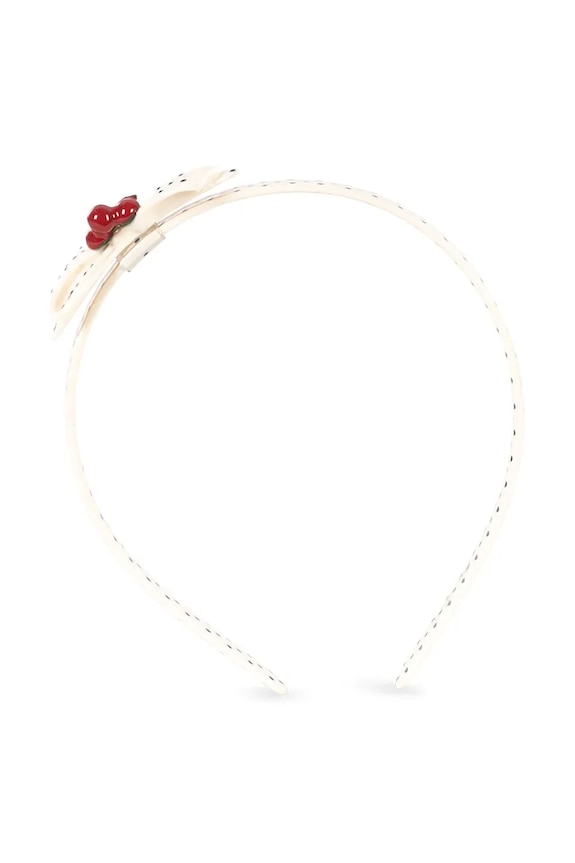 Konges Sløjd opaska do włosów dziecięca CHERRY DOT HAIR BRACE KS105309.PPY2 biały SS26