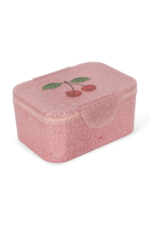 Konges Sløjd śniadaniówka dziecięca LUNCH BOX GLITTER różowy KS105456.PPY2