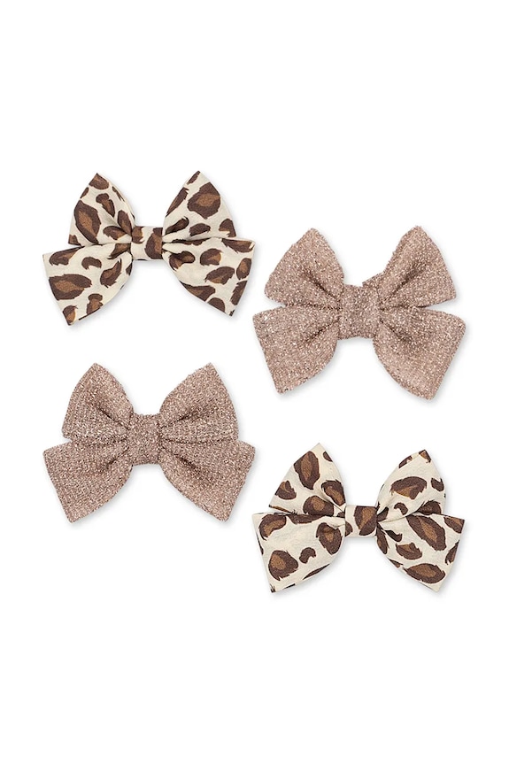 Konges Sløjd spinki do włosów dziecięce 4-pack BOW HAIR CLIP KS105237.PPY2 multicolor SS26