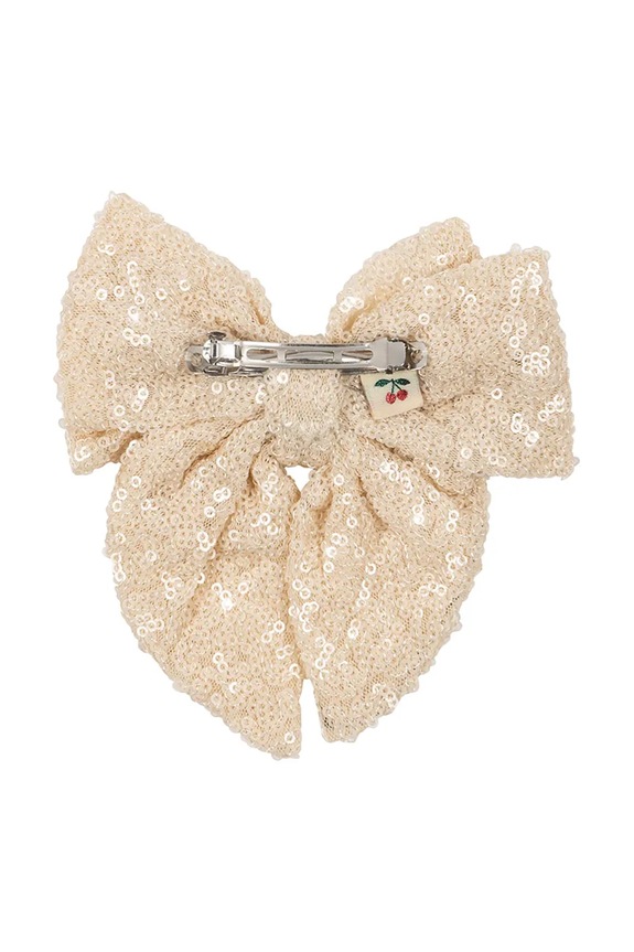 Konges Sløjd spona do vlasov detská ARIES SEQUIN BOW HAIR CLIP KS105262.PPY2 béžová SS26