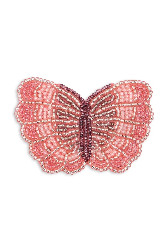 Konges Sløjd τσιμπιδάκι μαλλιών παιδικό BUTTERFLY BEADED HAIR CLIP ροζ KS105300.PPY2