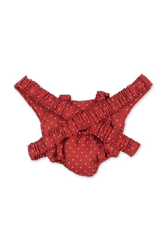 Konges Sløjd nosidełko dla lalek dziecięce bawełniane DOLL CARRIER KS105332.PPY2 czerwony SS26