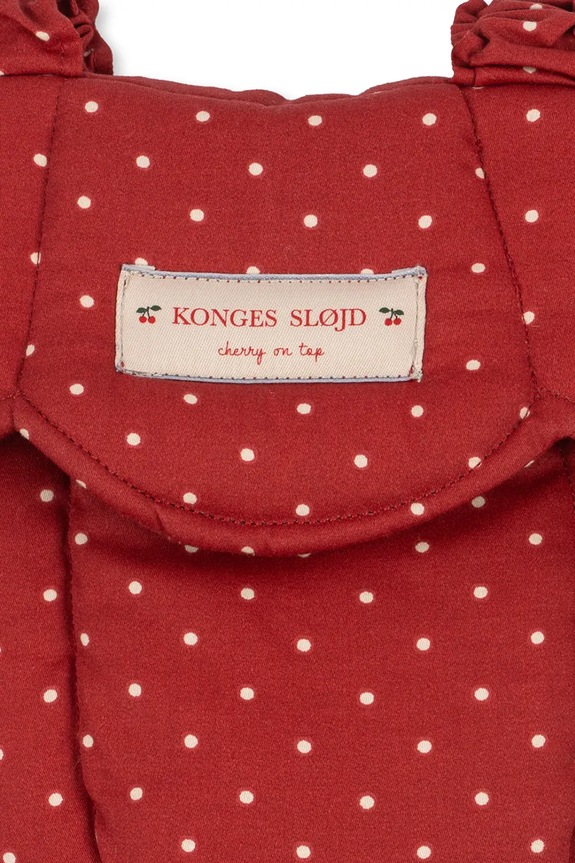Dziewczynka Konges Sløjd nosidełko dla lalek dziecięce bawełniane DOLL CARRIER KS105332.PPY2 czerwony