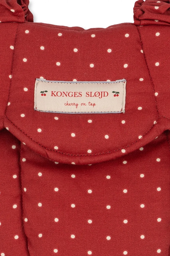 Dziewczynka Konges Sløjd nosidełko dla lalek dziecięce bawełniane DOLL CARRIER KS105332.PPY2 czerwony