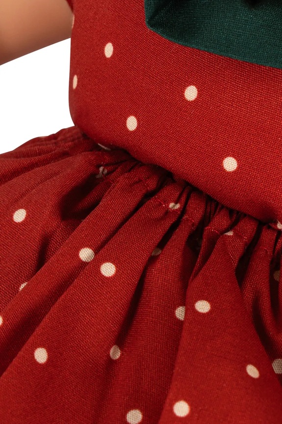 Dziewczynka Konges Sløjd lalka dziecięca FRAISE BABY DOLL KS105386.PPY2 czerwony
