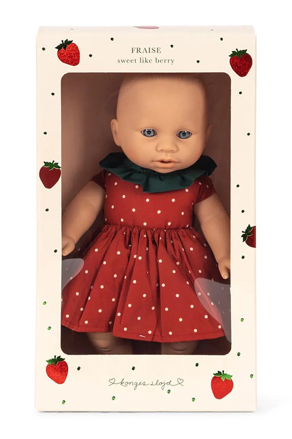 Konges Sløjd lalka dziecięca FRAISE BABY DOLL KS105386.PPY2 czerwony