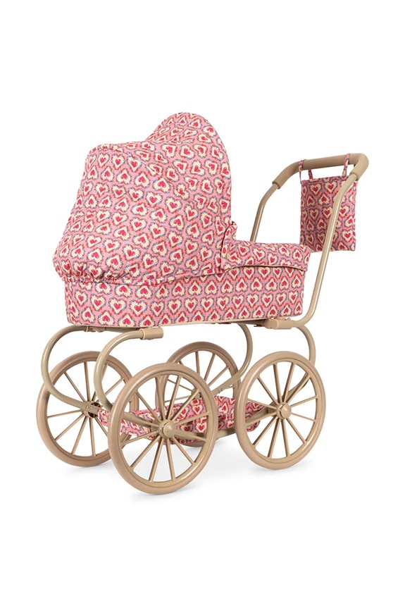 Dievča Konges Sløjd kočík pre bábiky detský bavlnený MINNIE DOLL PRAM KS105479.PPY2 ružová