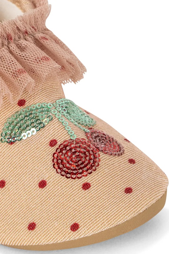 Dziewczynka Konges Sløjd buty do wody AMANDINE FRILL SWIM SHOES KS105259.PPY2 beżowy