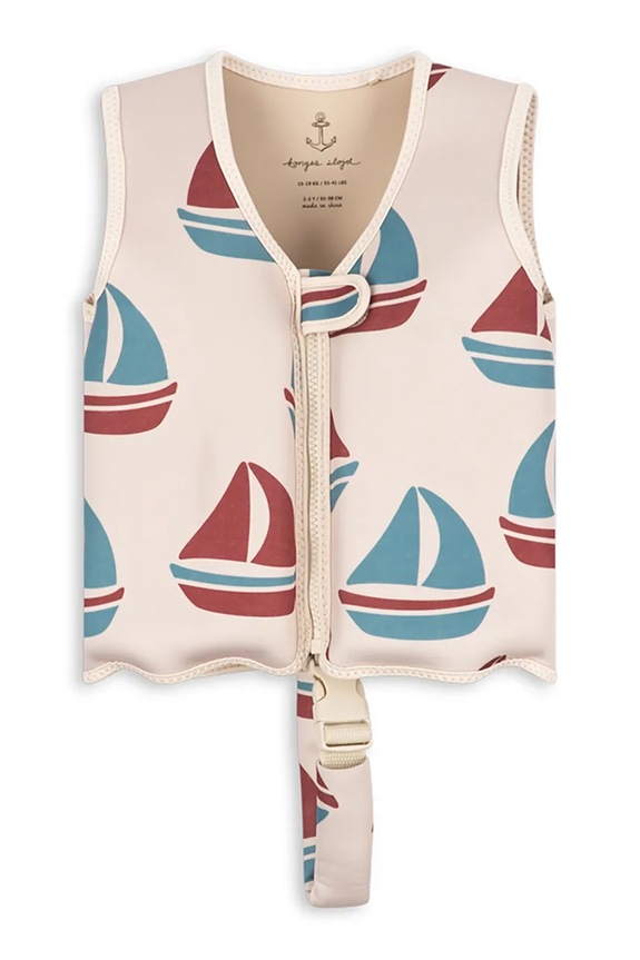 Detská plavecká vesta Konges Sløjd ELLIS SWIM VEST KS104783.PPY2 béžová SS26