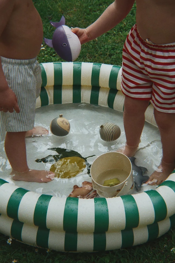 Chłopiec Konges Sløjd basen dla dzieci BASIC 2 RING POOL SMALL KS104670.PPY2 zielony