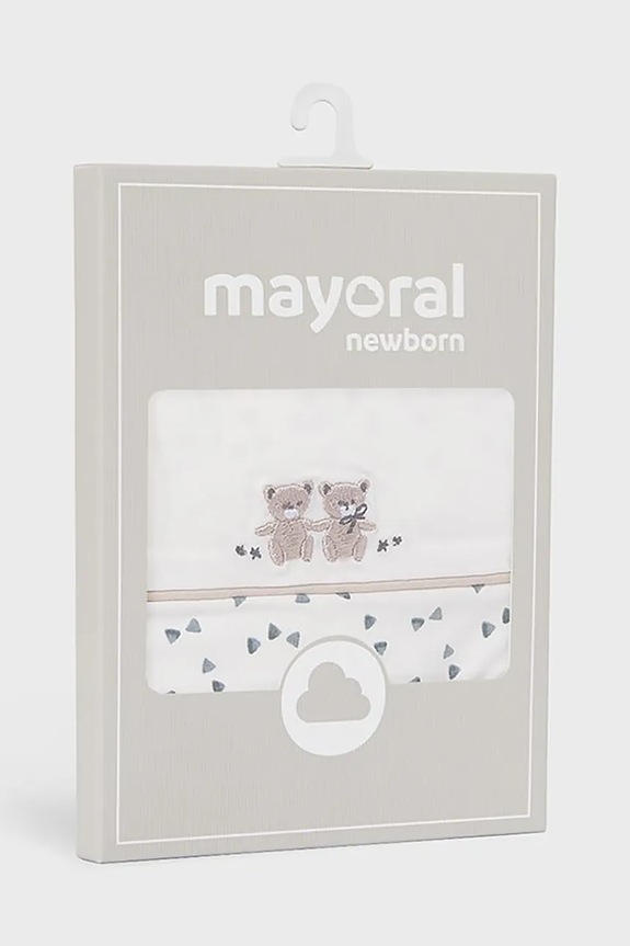 Băieți Mayoral Newborn salopete pentru bebeluși 2-pack 9074.1B.Newborn.PPY2 bej