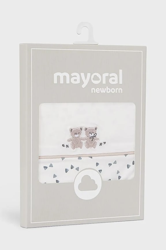 Băieți Mayoral Newborn salopete pentru bebeluși 2-pack 9074.1B.Newborn.PPY2 bej