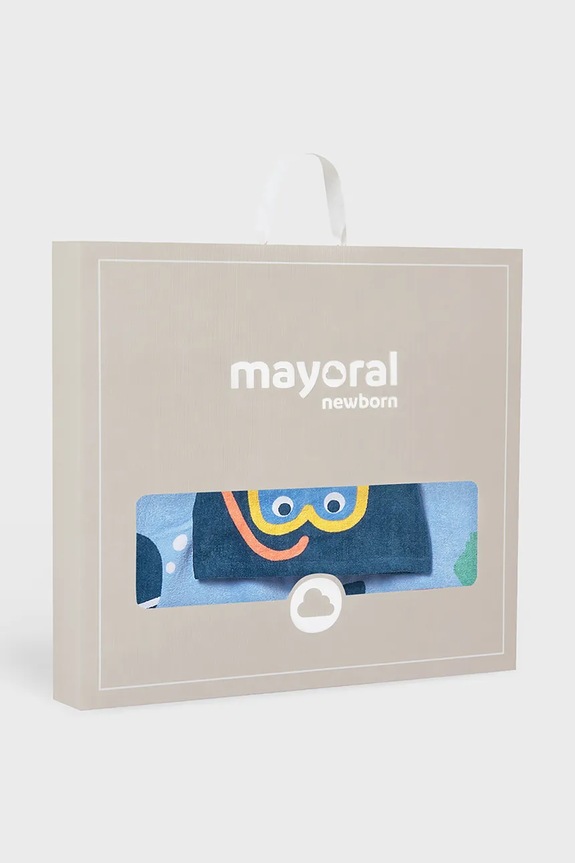Detský bavlnený uterák Mayoral Newborn modrá 9114.1Q.Newborn.PPY2