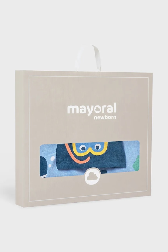 Detský bavlnený uterák Mayoral Newborn modrá 9114.1Q.Newborn.PPY2