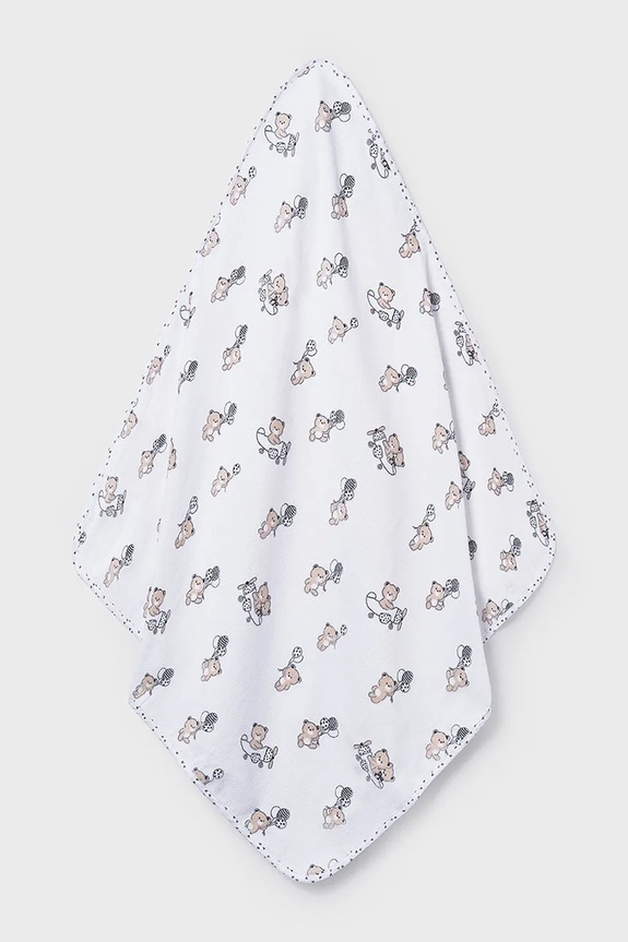 Mayoral Newborn ręcznik z kapturem dziecięcy 9118.1B.Newborn.PPY2 beżowy SS26