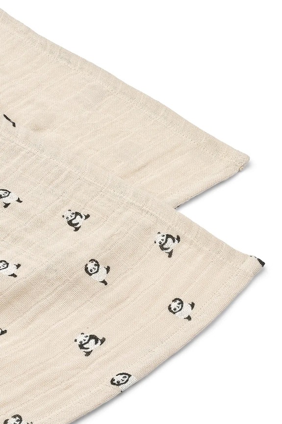 Liewood scutec copii de bumbac Lewis Muslin Cloth 2-Pack LW14907.PPY2 bej SS26
