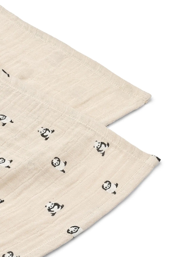 Liewood scutec copii de bumbac Lewis Muslin Cloth 2-Pack LW14907.PPY2 bej SS26