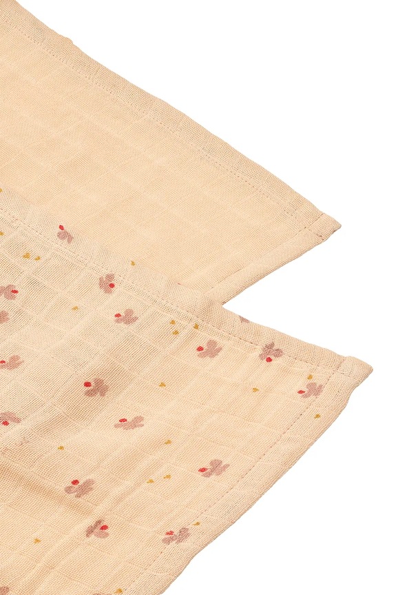 Liewood pieluszka dziecięca bawełniana Lewis Muslin Cloth 2-Pack LW14907.PPY2 pomarańczowy SS26