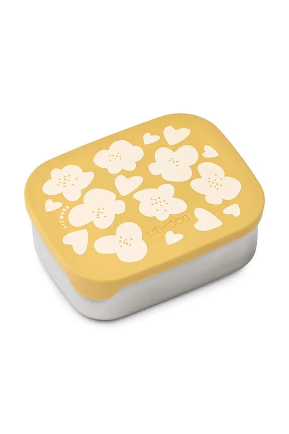 Liewood lunchbox dziecięcy Arthur Printed Lunchbox żółty LW14982.PPY2