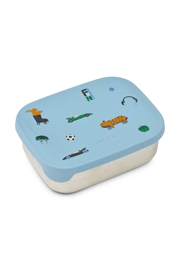 Liewood lunchbox dziecięcy Arthur Printed Lunchbox LW14982.PPY2 niebieski SS26