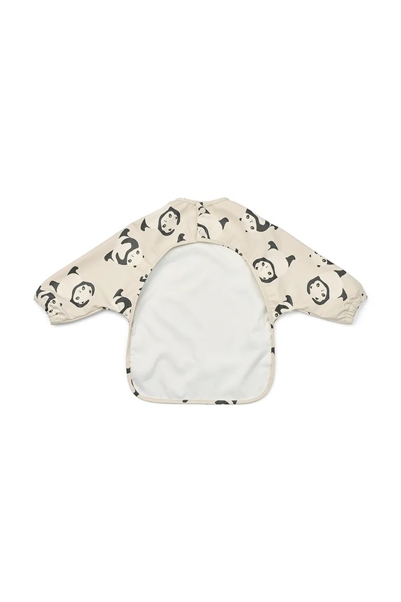 Liewood śliniak niemowlęcy Merle Printed Cape Bib LW18136.PPY2 beżowy SS26