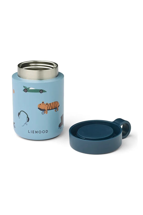 Liewood pojemnik termiczny na jedzenie dla dzieci Kiani Printed Food Jar LW19960.PPY2 niebieski SS26