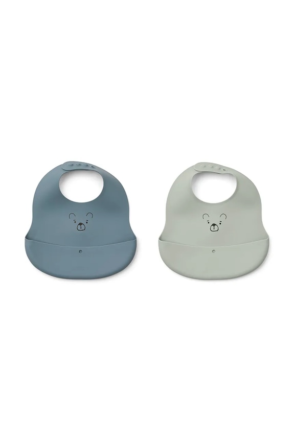 Liewood σαλιάρα Ember Printed Bib 2-pack μπλε LW20119.PPY2