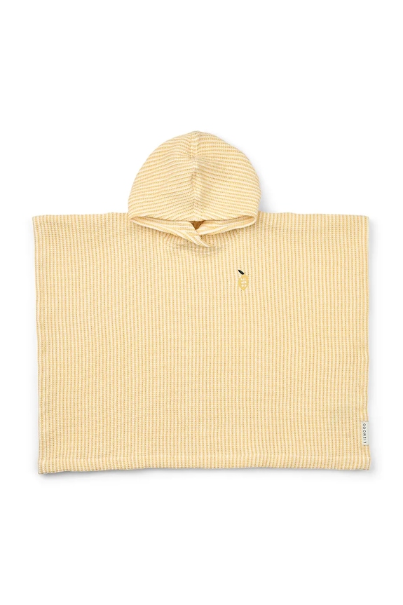 Liewood plážový uterák bavlnený Paco Poncho Embroidery žltá LW20403.PPY2