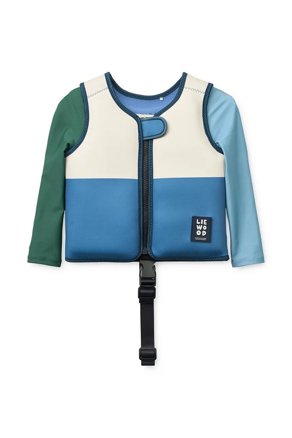 Liewood vestă de înot Dove Swim Vest w Sleeves albastru LW20502.PPY2
