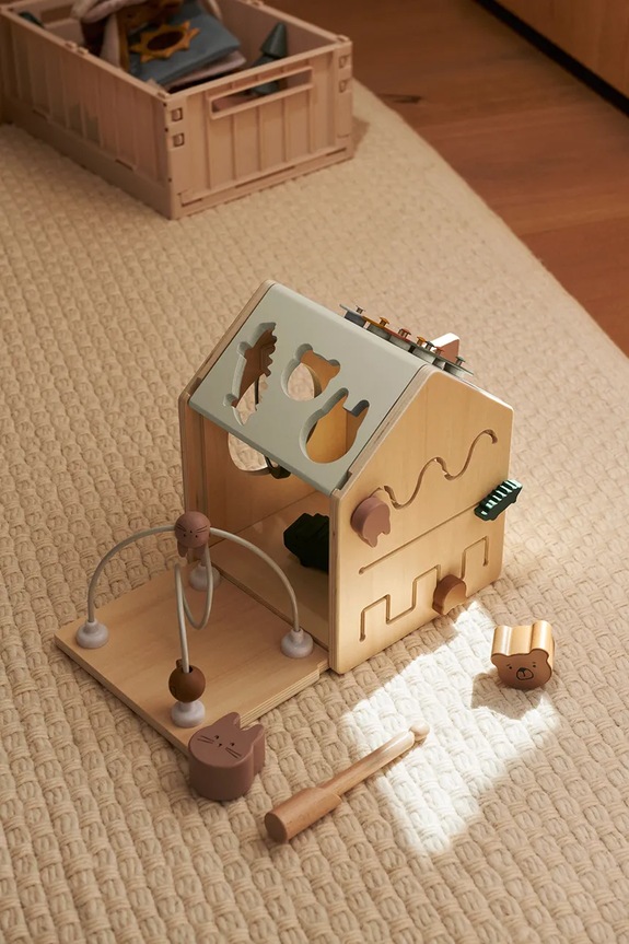 Liewood drvena igračka za djecu Lucas Activity Cube LW20544.PPY2 šarena