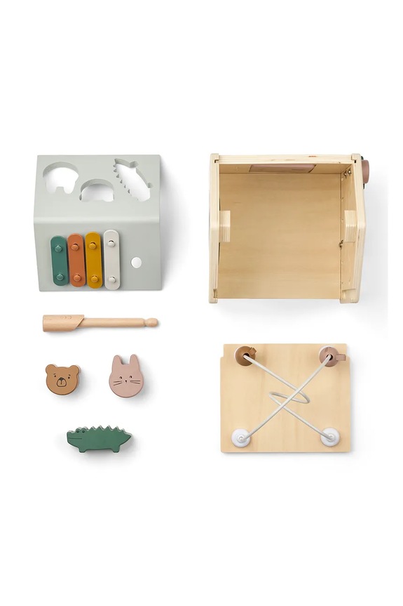 Liewood drvena igračka za djecu Lucas Activity Cube šarena LW20544.PPY2