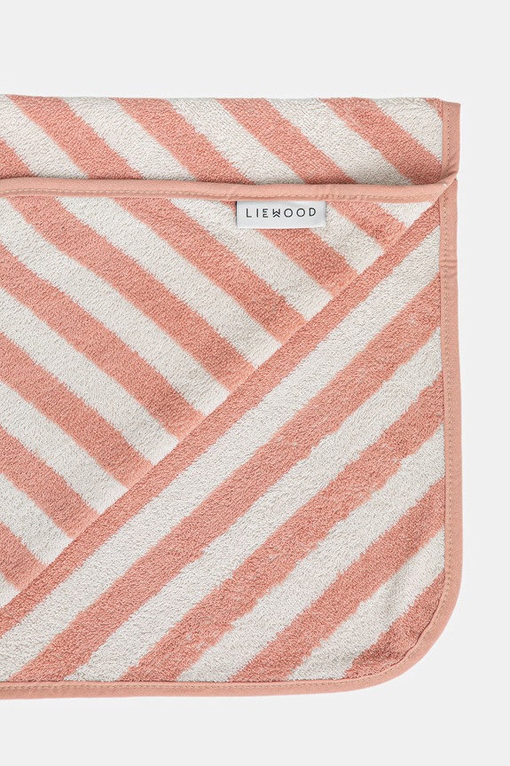 Liewood ręcznik dziecięcy Albert Hooded Towel pomarańczowy LW20668.PPY2