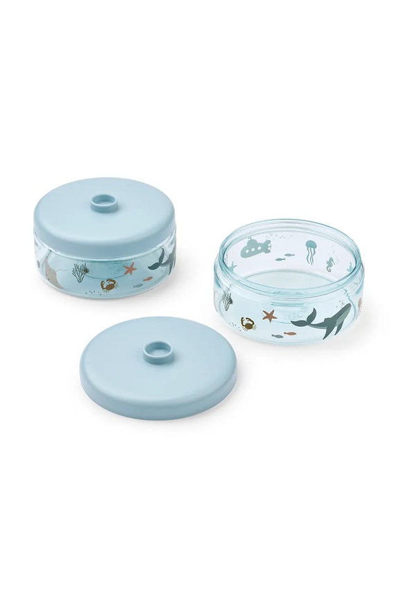 Liewood recipient pentru depozitarea alimentelor pentru copii Dominique Food Tritan Boxes 500 ml 2-Pack 2-pack albastru LW20703.PPY2