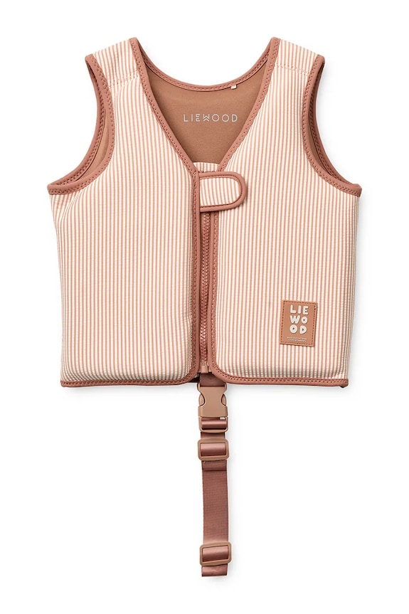 Liewood vestă de înot Dove Seersucker Swim Vest portocaliu LW20739.PPY2