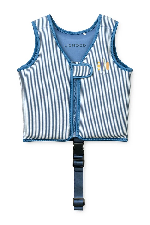 Liewood vestă de înot Dove Seersucker Swim Vest albastru LW20739.PPY2