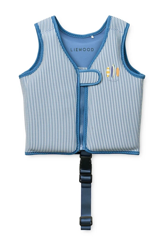 Liewood vestă de înot Dove Seersucker Swim Vest albastru LW20739.PPY2