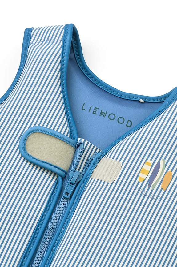 Băieți Liewood vestă de înot Dove Seersucker Swim Vest LW20739.PPY2 albastru