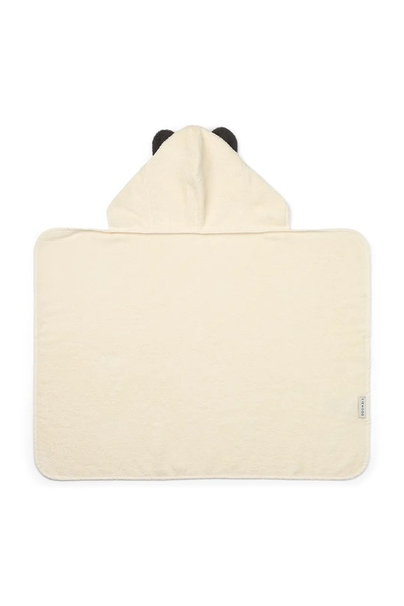 Liewood prosop din bumbac pentru copii Vilas Panda Baby Hooded Towel LW20747.PPY2 bej SS26