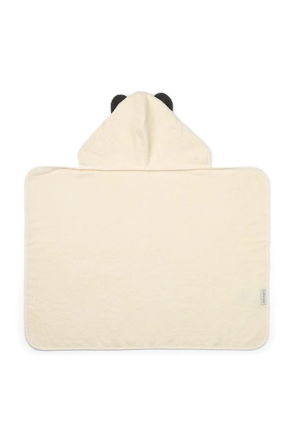 Liewood prosop din bumbac pentru copii Vilas Panda Baby Hooded Towel LW20747.PPY2 bej SS26