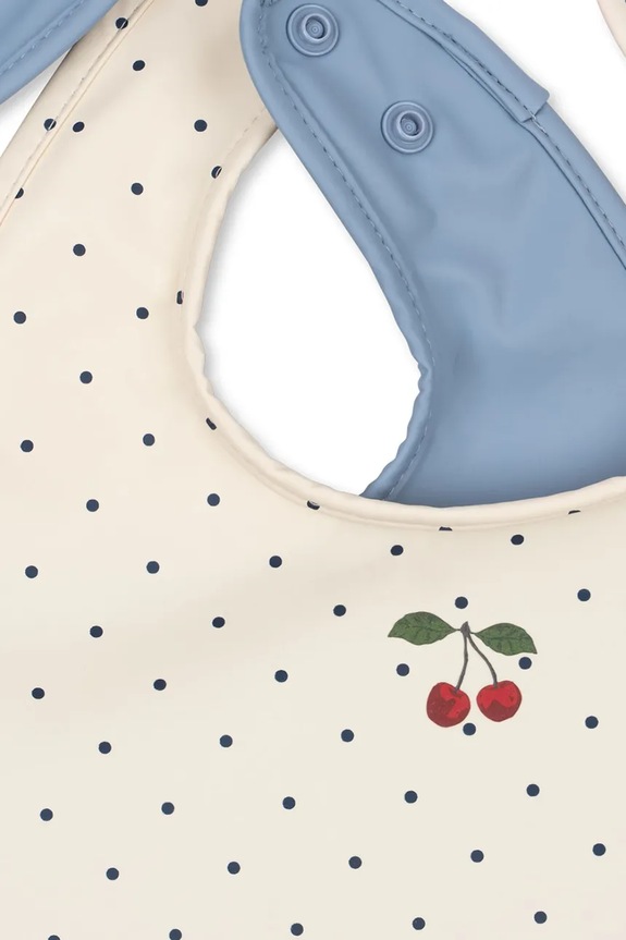 Konges Sløjd śliniak niemowlęcy 2 PACK DINNER BIB 2-pack KS104582.PPY2 niebieski SS26