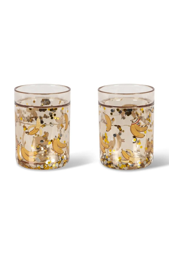 Konges Sløjd kubek dziecięcy 2 PACK GLITTER CUPS 2-pack beżowy KS104588.PPY2