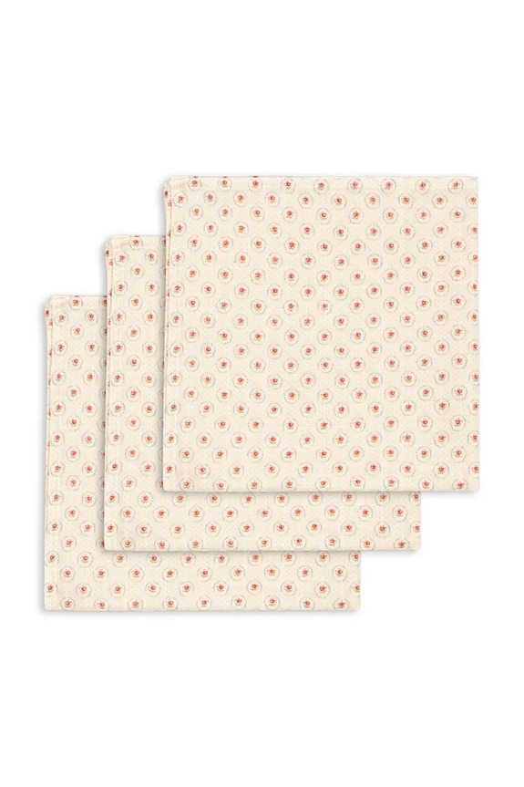 Bavlnená detská plienka Konges Sløjd MUSLIN CLOTH GOTS 3-pak 3-pak béžová KS104610.PPY2