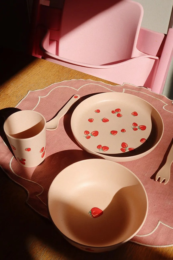 Jedálenská súprava pre deti Konges Sløjd DINNER SET oranžová KS104759.PPY2