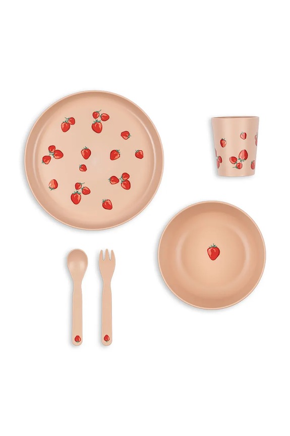 Chlapec Jedálenská súprava pre deti Konges Sløjd DINNER SET KS104759.PPY2 oranžová
