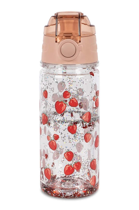 Konges Sløjd cumisüveg GLITTER BOTTLE piros KS104840.PPY2