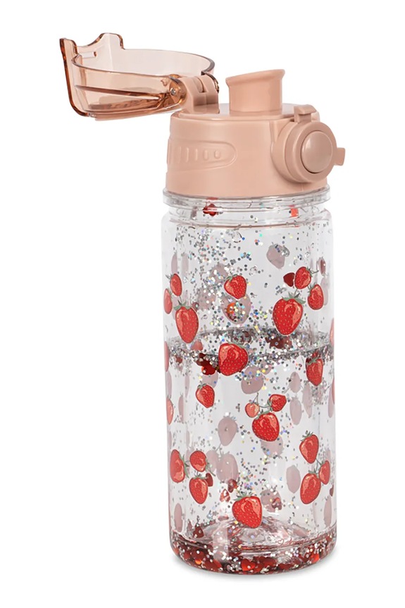 Fiú Konges Sløjd cumisüveg GLITTER BOTTLE KS104840.PPY2 piros