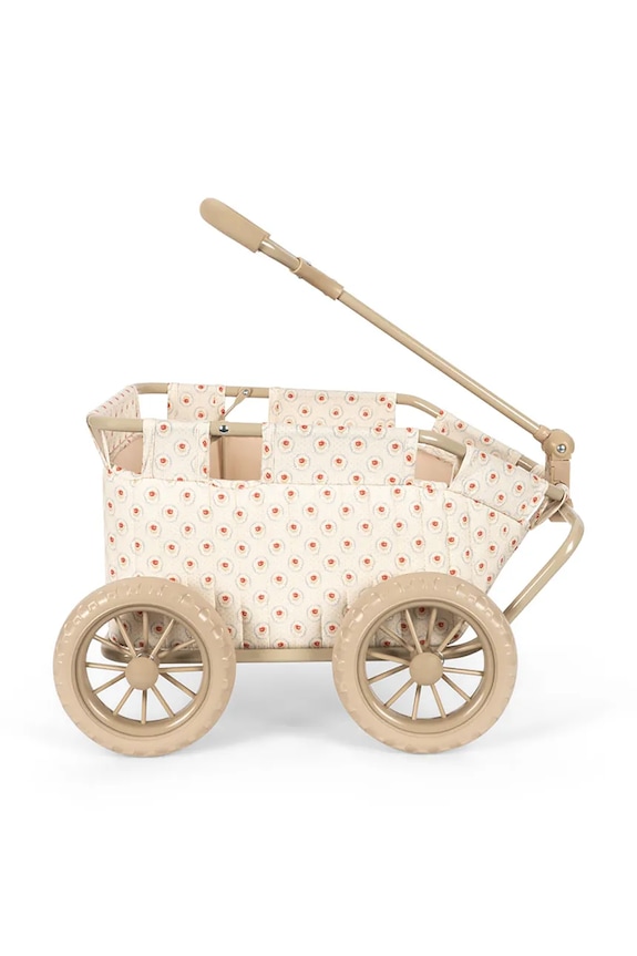 Chłopiec Konges Sløjd wózek zabawkowy KIDS STROLLER WAGON KS104902.PPY2 beżowy