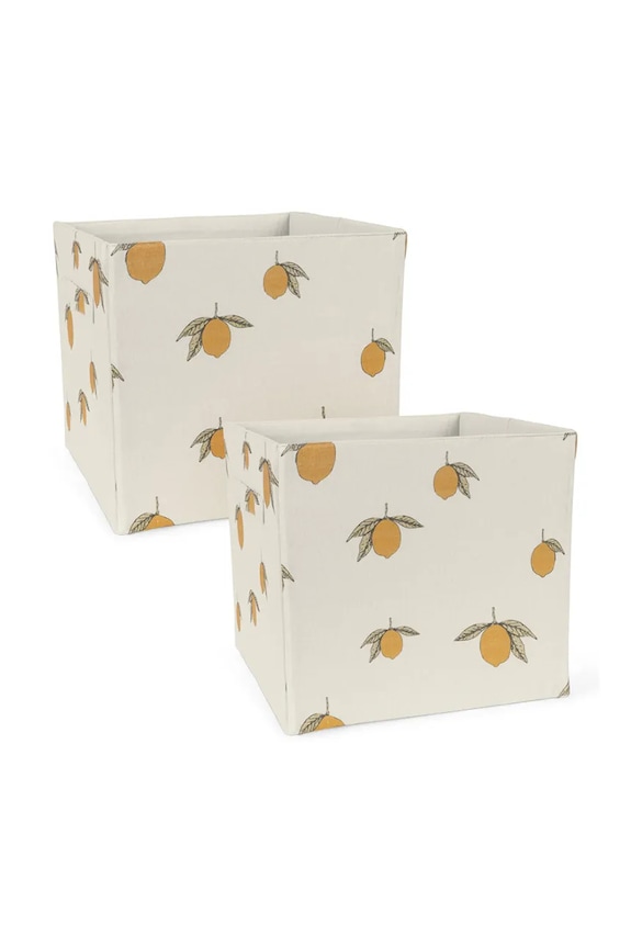Konges Sløjd pudełko do przechowywania FABRIC STORAGE BASKETS 2-pack beżowy KS104604.PPY2