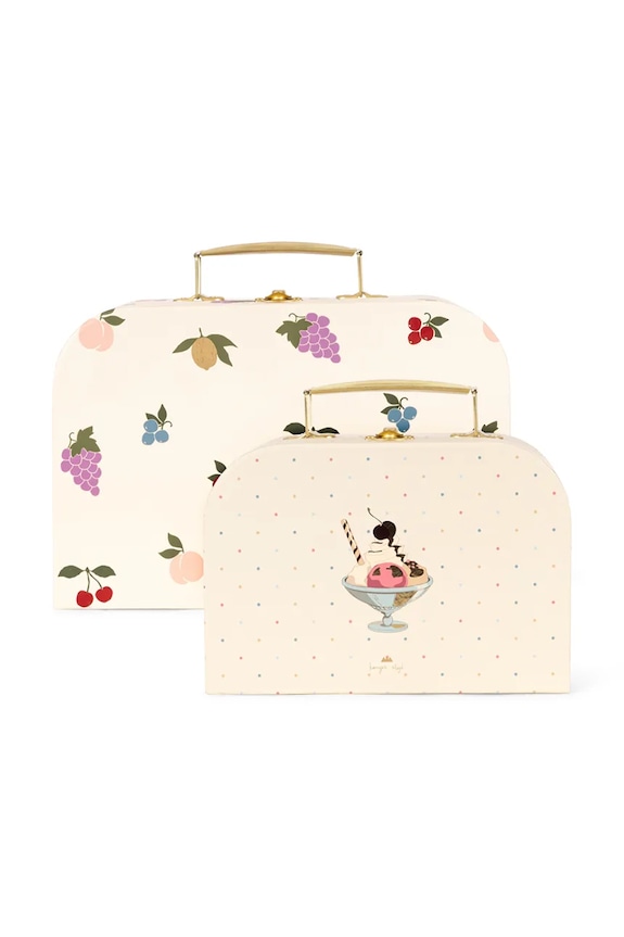 Set kofera za pohranu Konges Sløjd 2 PACK SUITCASE KS104605.PPY2 bež SS26
